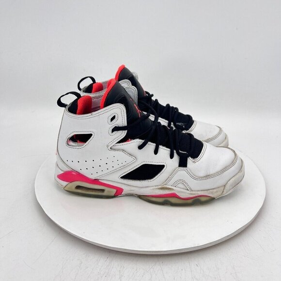 Nike Air Jordan Flight Club 91 Youth Size 4.5Y Women 6 DM1685-106 White Red Shoe - Picture 4 of 11